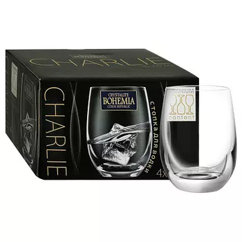 Набор стопок для водки 4шт 60мл Crystalite Bohemia .