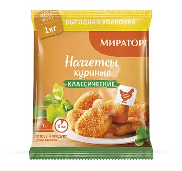 Наггетсы куриные Классические 1 кг.
