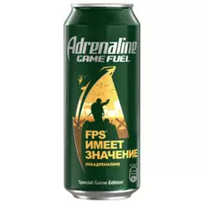 Напиток энергетический безалкогольный газированный Игровая Энергия Имбирь и Лайм Адреналин Раш