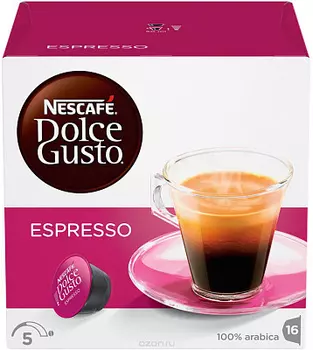 Напиток Espresso 16 капсул DOLCE GUSTO NESCAFE