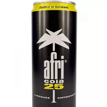 Напиток газированный безалкогольный с кофеином Afri Cola 0.33 л.