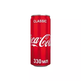 Напиток газированный Кока-кола 0.33 л.