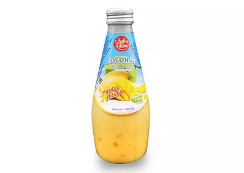 Напиток с соком манго с кусочками кокосового желе безалкогольный негазированный Luck Siam