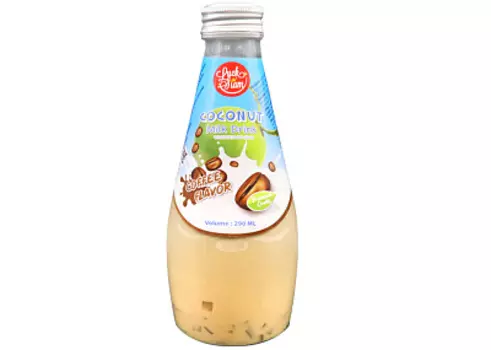 Напиток со вкусом кофе с кусочками кокосового желе безалкогольный негазированный Luck Siam