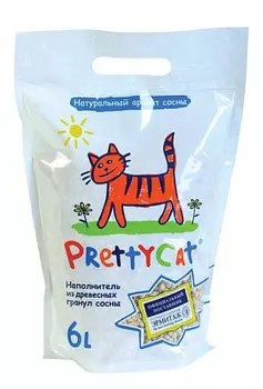 Наполнитель древесный для кошачьих туалетов "Wood Granules" PrettyCat