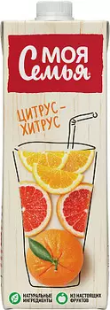 Нектар цитрусовый микс 0.95л Моя семья