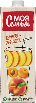 Нектар яблоко/персик/абрикос 0.95л Моя семья