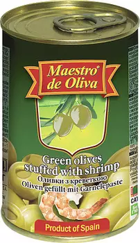 Оливки с креветками Маэсто де Оливо