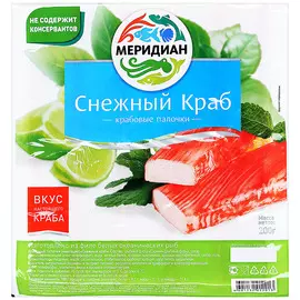Палочки крабовые Снежный краб Меридиан