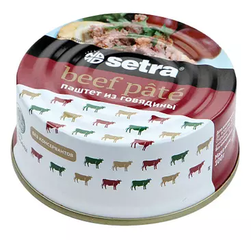 Паштет говяжий SETRA