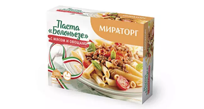 Паста Болоньезе с мясом и овощами 330 г Мираторг