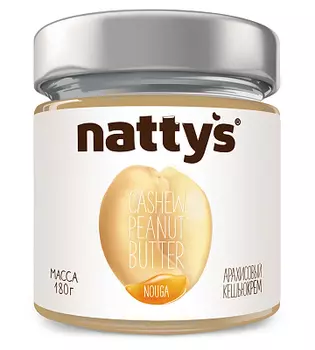 Паста кешью-арахисовая Nouga с мёдом Nattys®