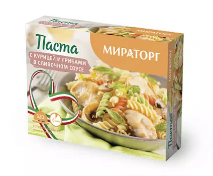 Паста с курицей и грибами в слив. соусе 320г Мираторг