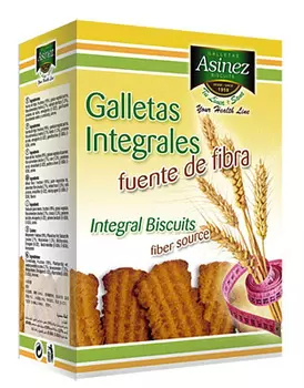 Печенье цельнозерновое с фруктозой Asinez