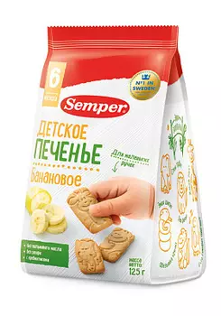 Печенье Детское Банановое NaturBalance Semper