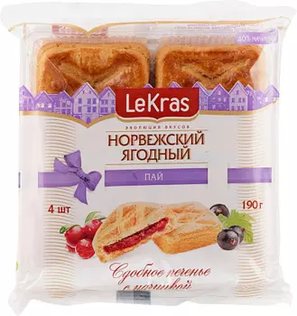 Печенье Норвежский ягодный пай LeKras