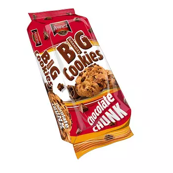 Печенье с кусочками молочного шоколада BIG COOKIES Asinez