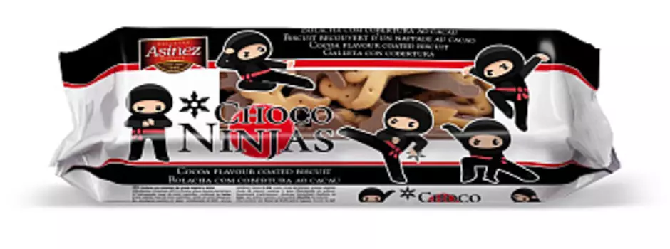 Печенье с шоколадной глазурью Сhoco ninjas Asinez