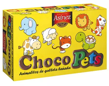 Печенье с шоколадной глазурью Сhocopets Asinez