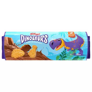 Печенье сахарное в молочной глазури Dinosaurs 191г ТМ Kellogg’s