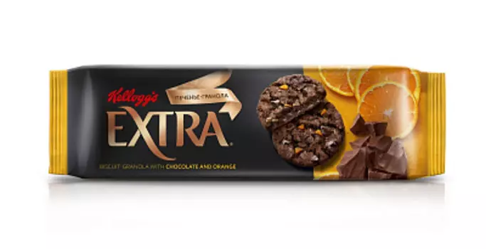 Печенье сдобное Гранола с шоколадом и апельсином Kellogg's