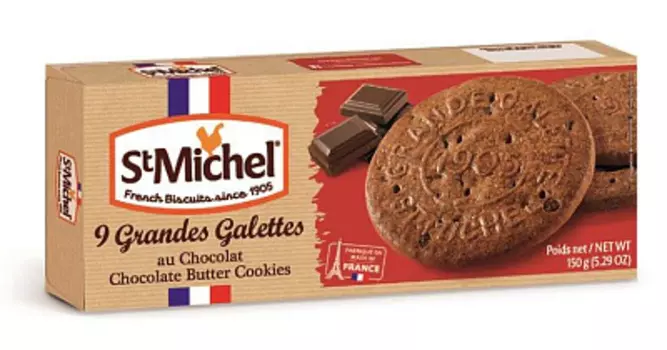 Печенье сливочное шоколадное StMichel