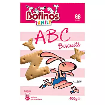 Печенье в форме букв Ник Нак Bofinos Family