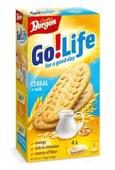 Печенье злаковое с молоком Bergen