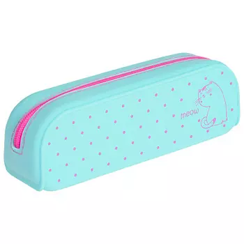 Пенал 200х50х60мм на молнии мягкий силикон Мяу Hatber