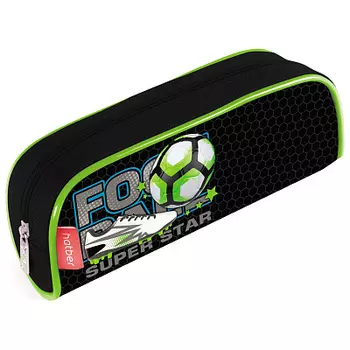 Пенал 210х80х40мм на молнии мягкий Super star football Hatber