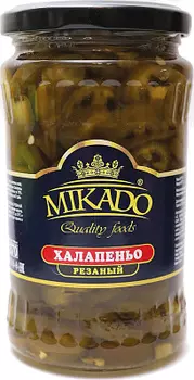 Перец Халапеньо зёленый резаный маринованный Micado