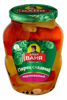 Перец маринованный сладкий резанный Дядя Ваня