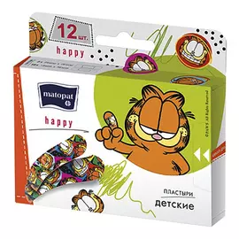 Пластырь Matopat Happy 12 шт