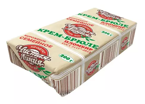 Пломбир крем-брюле Чистая линия