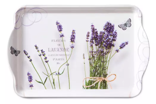Поднос меламиновый Букет Лаванды 15х13см Ambiente