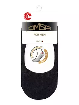 Подследники муж.хлопок OMSA ACTIVE 101 хлопок (подследники) Nero 39-41