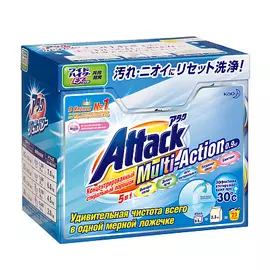 Порошок стиральный концентрат универсальный Multi-Action Attack