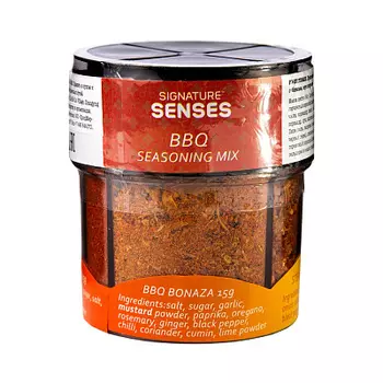 Приправа 4 в 1 (барбекю пицца BBQ Bonaza стейк и отбивные соус пири свинина) Signagure Senses