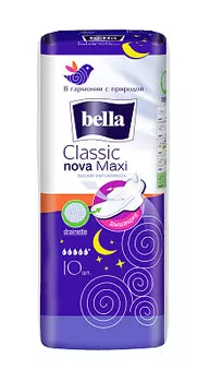 Прокладки женские "Classic Nova Maxi" 10шт Bella
