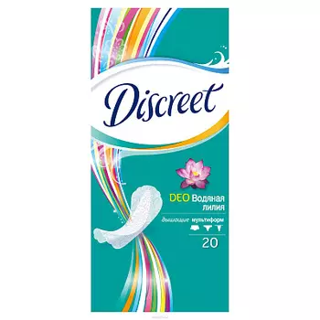 Прокладки женские "Deo Water Lily Single" 20шт Discreet