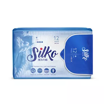 Прокладки женские гигиенические дневные 12 шт SILKO
