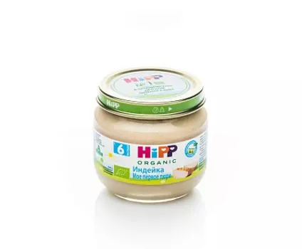 Пюре индейка 6 мес. 80г Hipp