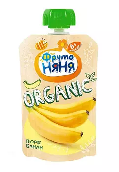 Пюре из бананов натуральное ФрутоНяня
