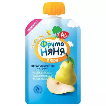 Пюре из груш ФрутоНяня