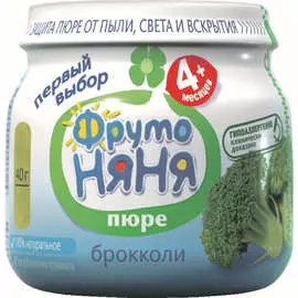 Пюре из капусты брокколи ФрутоНяня