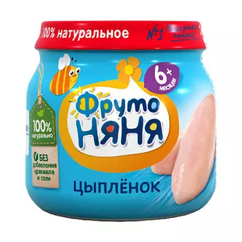 Пюре из мяса цыплят ФрутоНяня