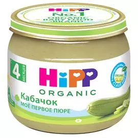 Пюре кабачок c 4 мес 80г Hipp