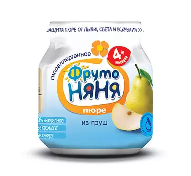 Пюре натуральная груша ФрутоНяня