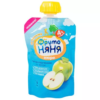 Пюре яблочное ФрутоНяня