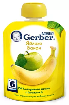 Пюре яблоко/банан Gerber